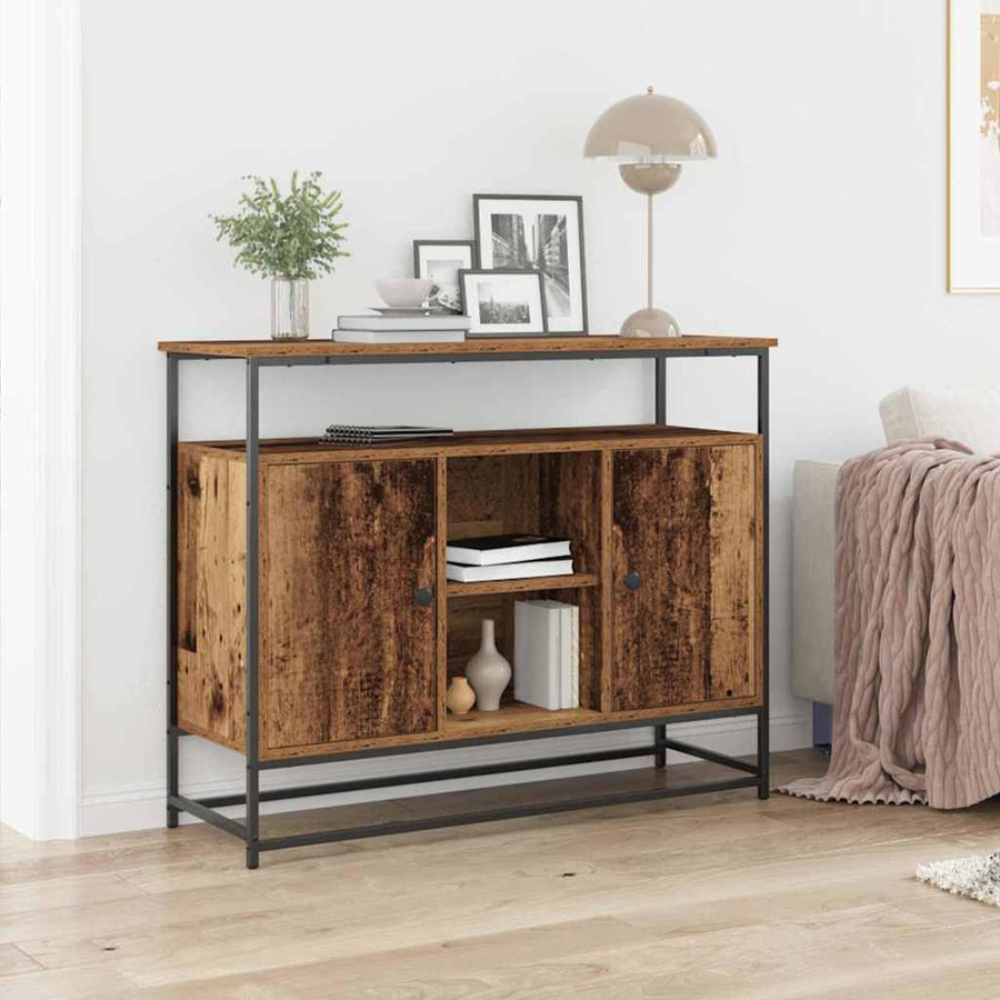 Dressoir Oudhout 100 x 35 x 80 cm Bewerkt hout