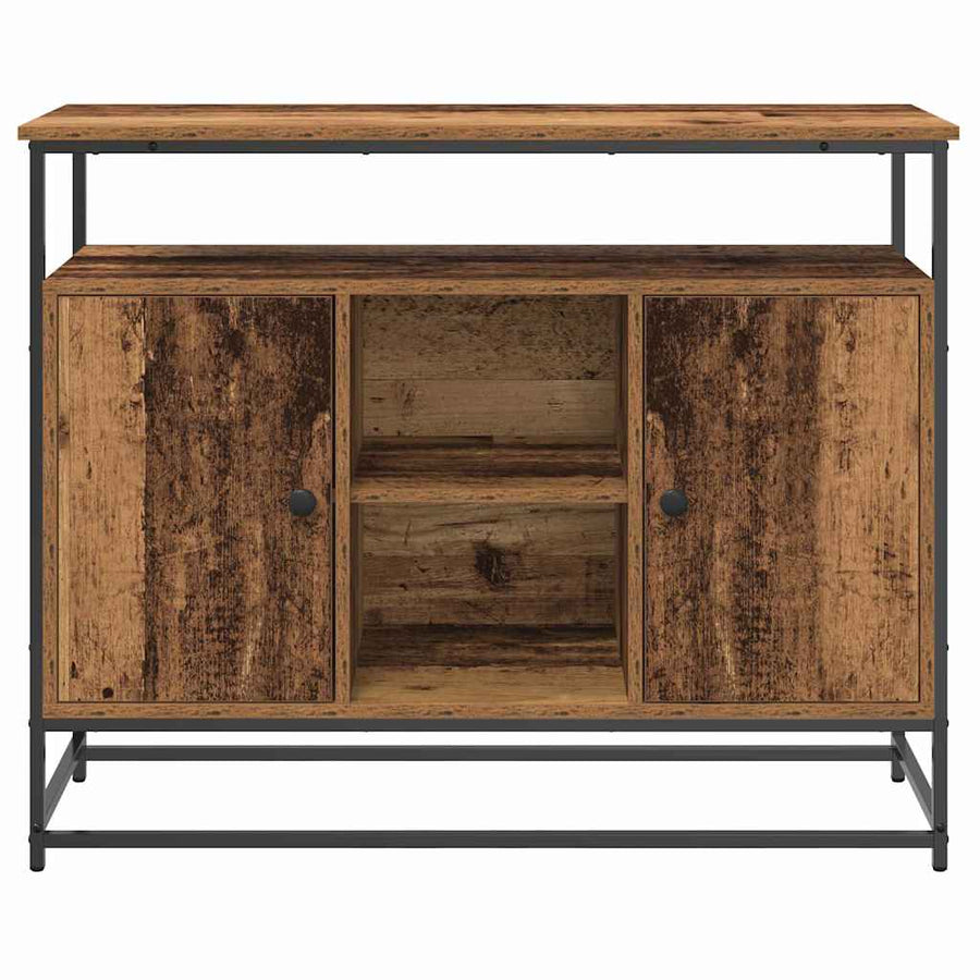 Dressoir Oudhout 100 x 35 x 80 cm Bewerkt hout