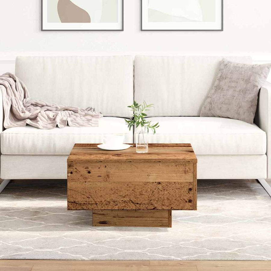 Salontafel Oud Hout 55 x 55 x 31 cm