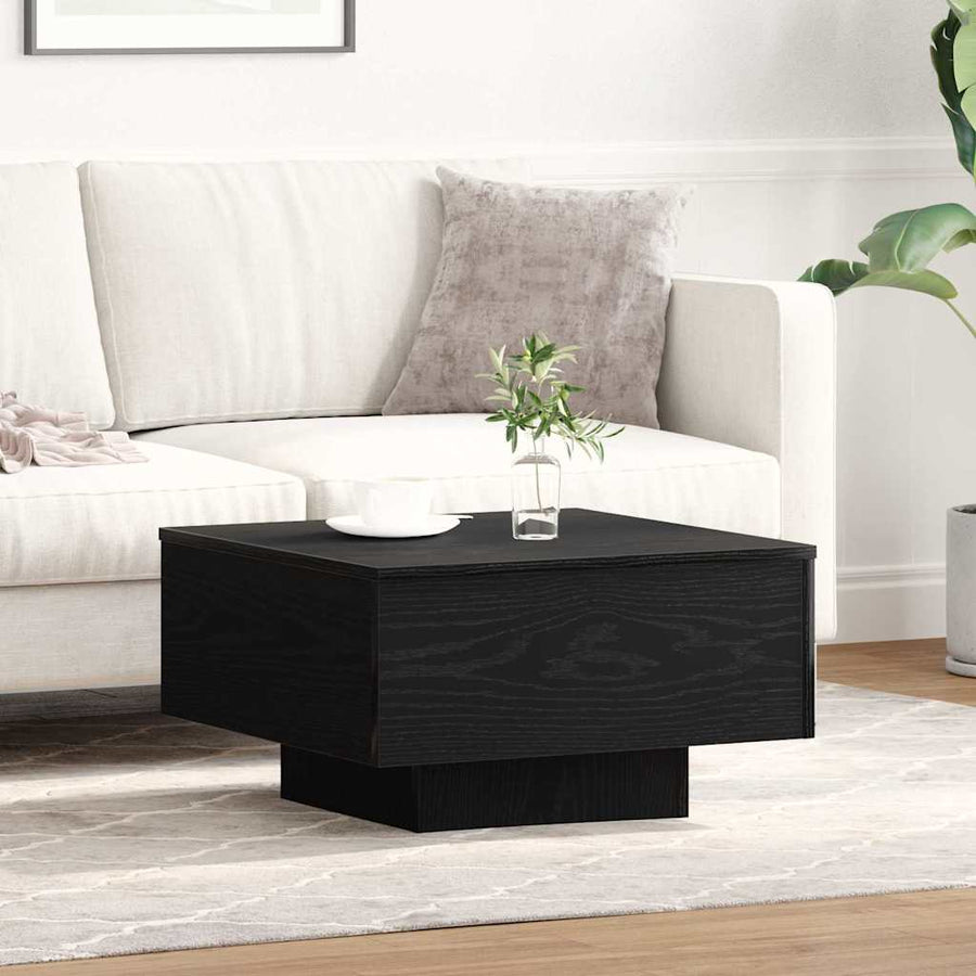 Salontafel Zwart Eiken 55 x 55 x 31 cm