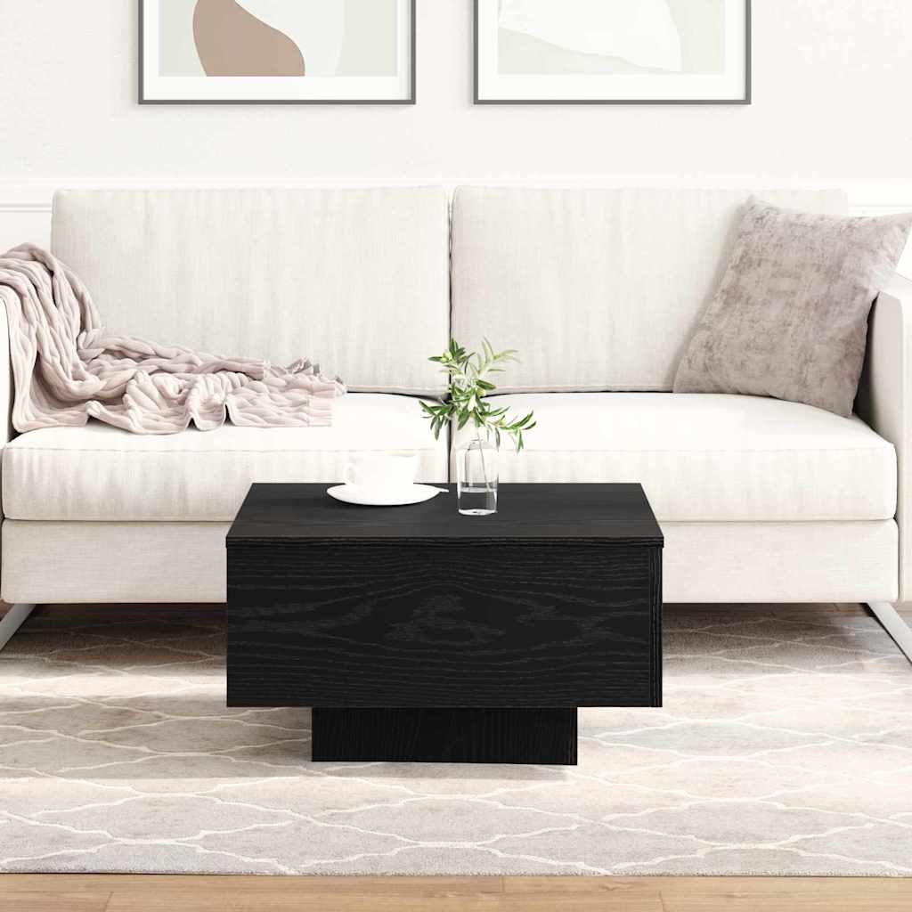 Salontafel Zwart Eiken 55 x 55 x 31 cm