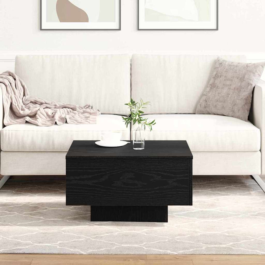 Salontafel Zwart Eiken 55 x 55 x 31 cm