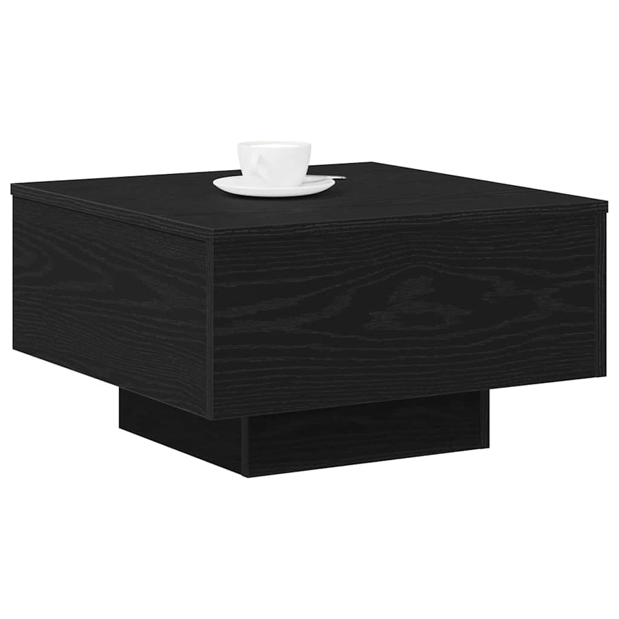 Salontafel Zwart Eiken 55 x 55 x 31 cm