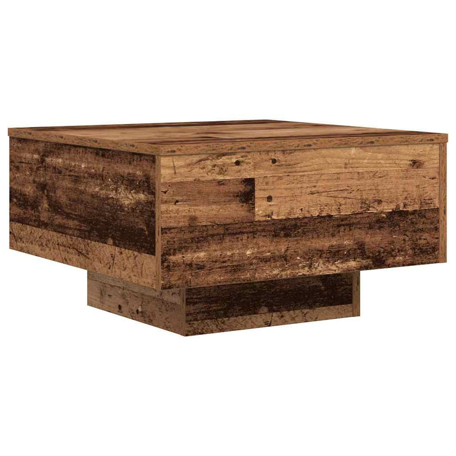Salontafel Oudhout 55 x 55 x 31 cm Bewerkt hout