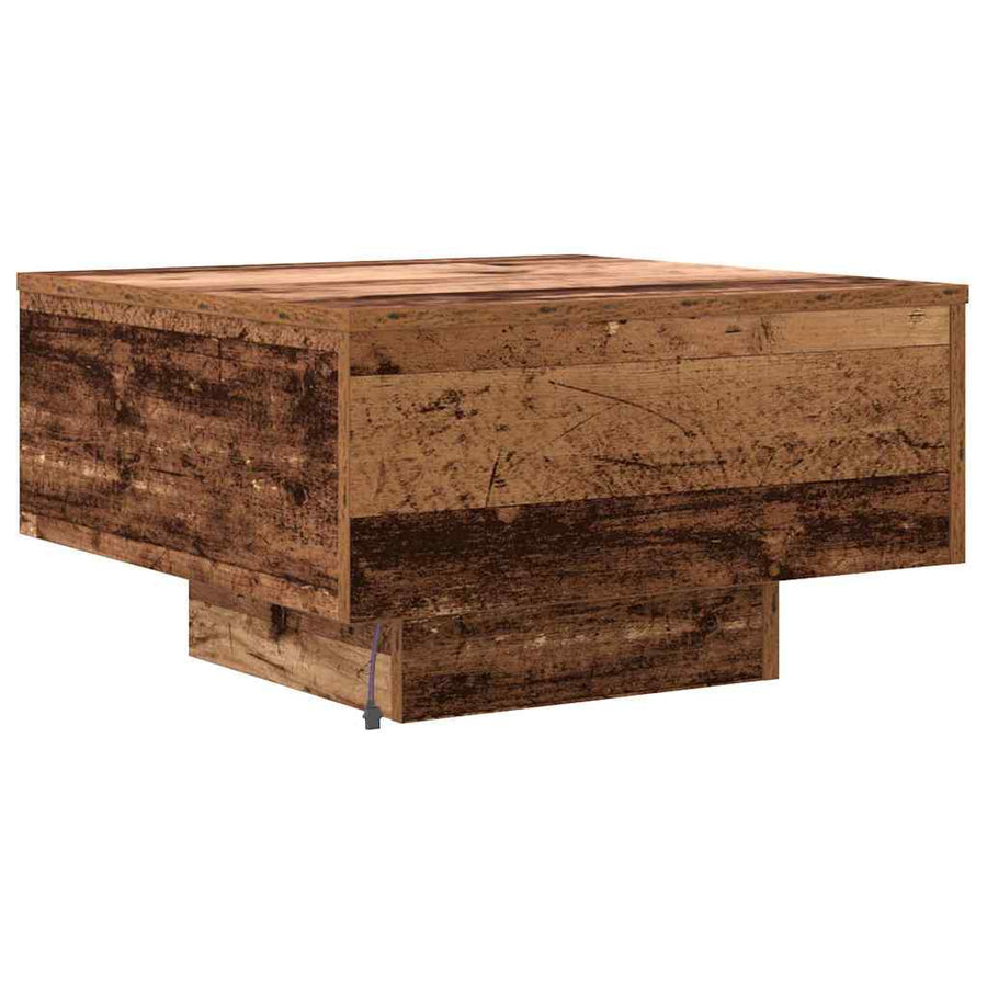 Salontafel Oudhout 55 x 55 x 31 cm Bewerkt hout