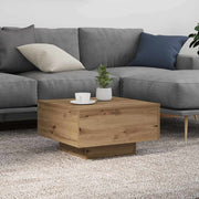 Salontafel 55x55x31 cm bewerkt hout