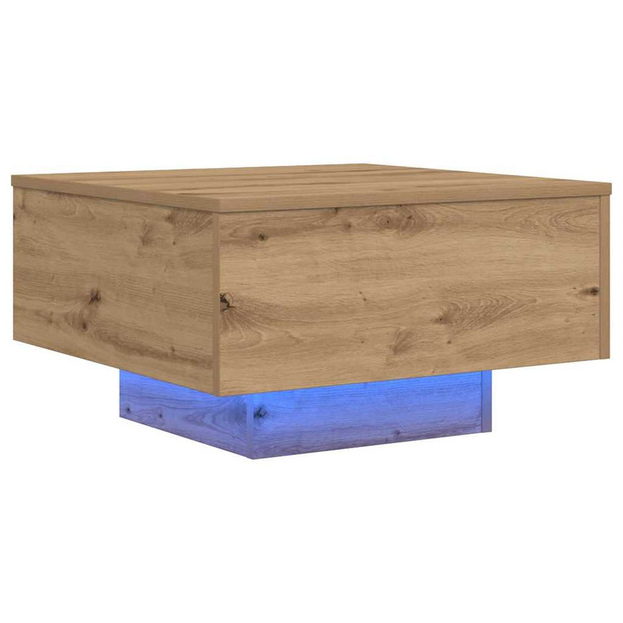 Salontafel Artisan Eiken 55 x 55 x 31 cm Bewerkt hout