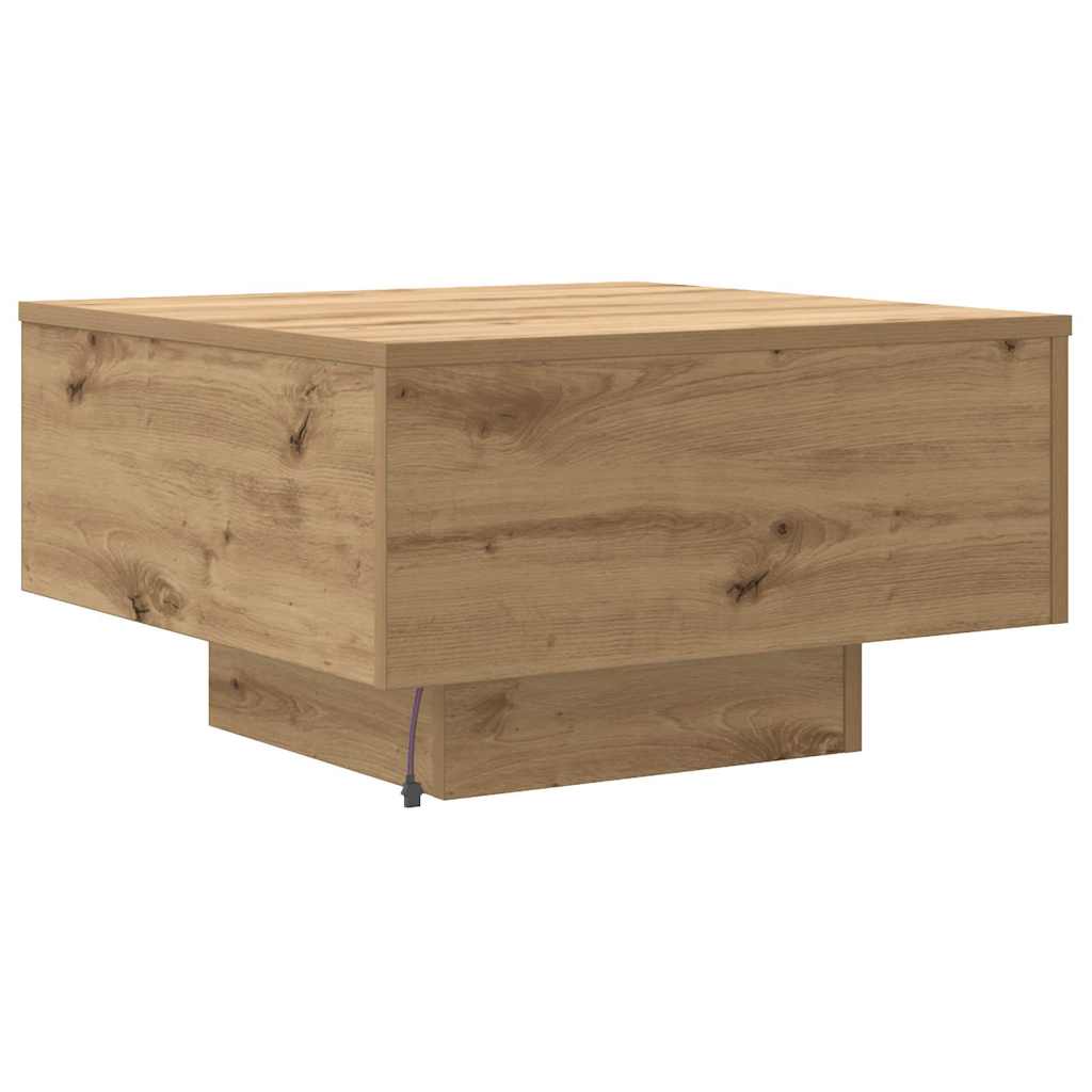 Salontafel Artisan Eiken 55 x 55 x 31 cm Bewerkt hout