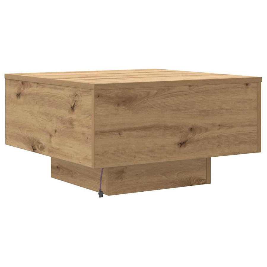 Salontafel Artisan Eiken 55 x 55 x 31 cm Bewerkt hout