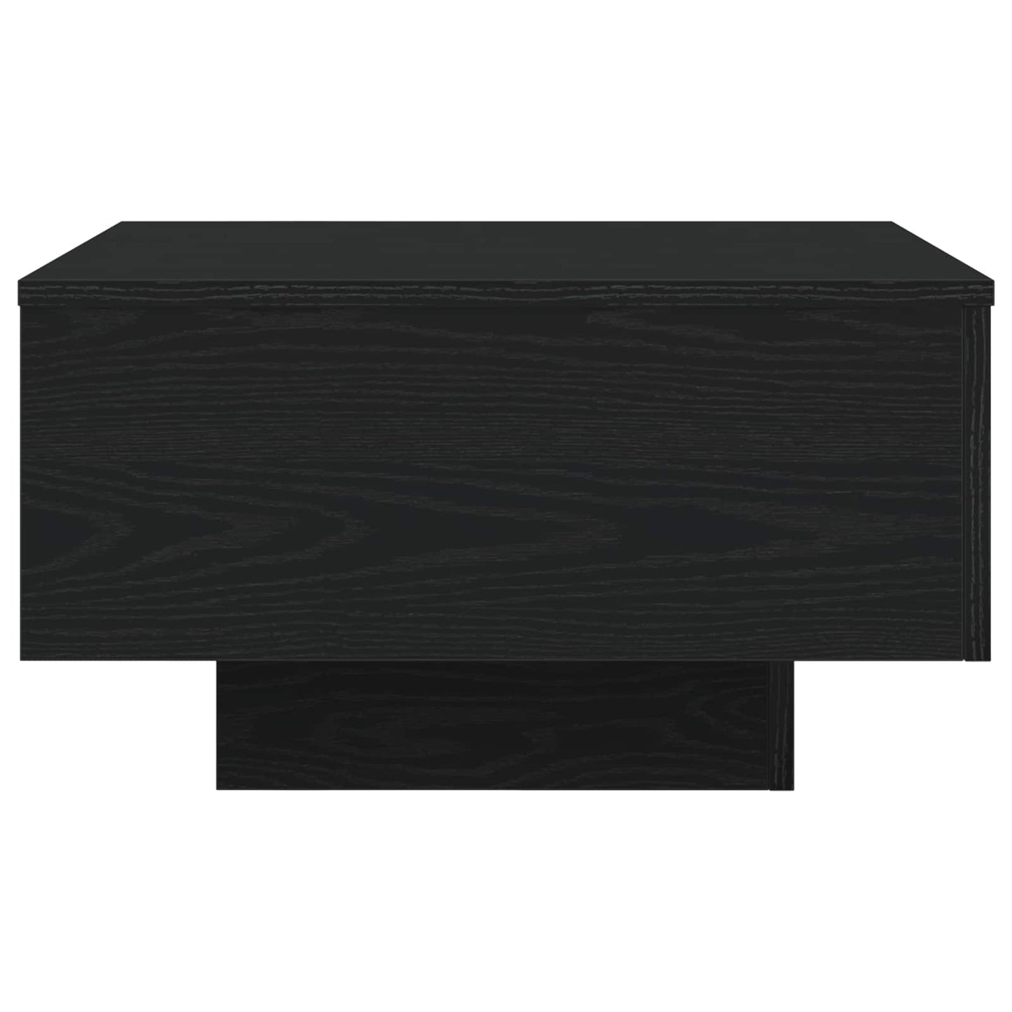 Salontafel Zwart Eiken 55 x 55 x 31 cm Bewerkt hout