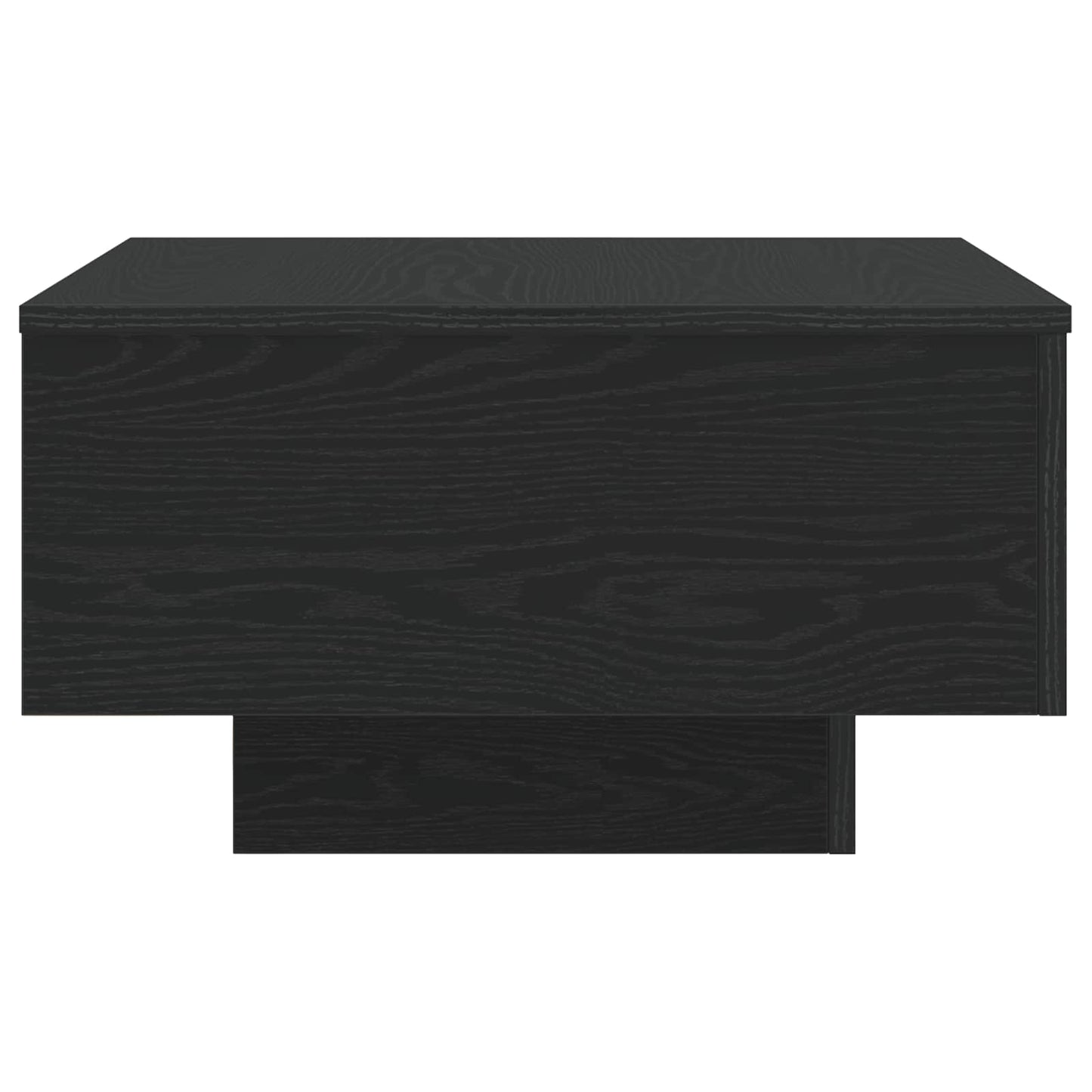 Salontafel Zwart Eiken 55 x 55 x 31 cm Bewerkt hout