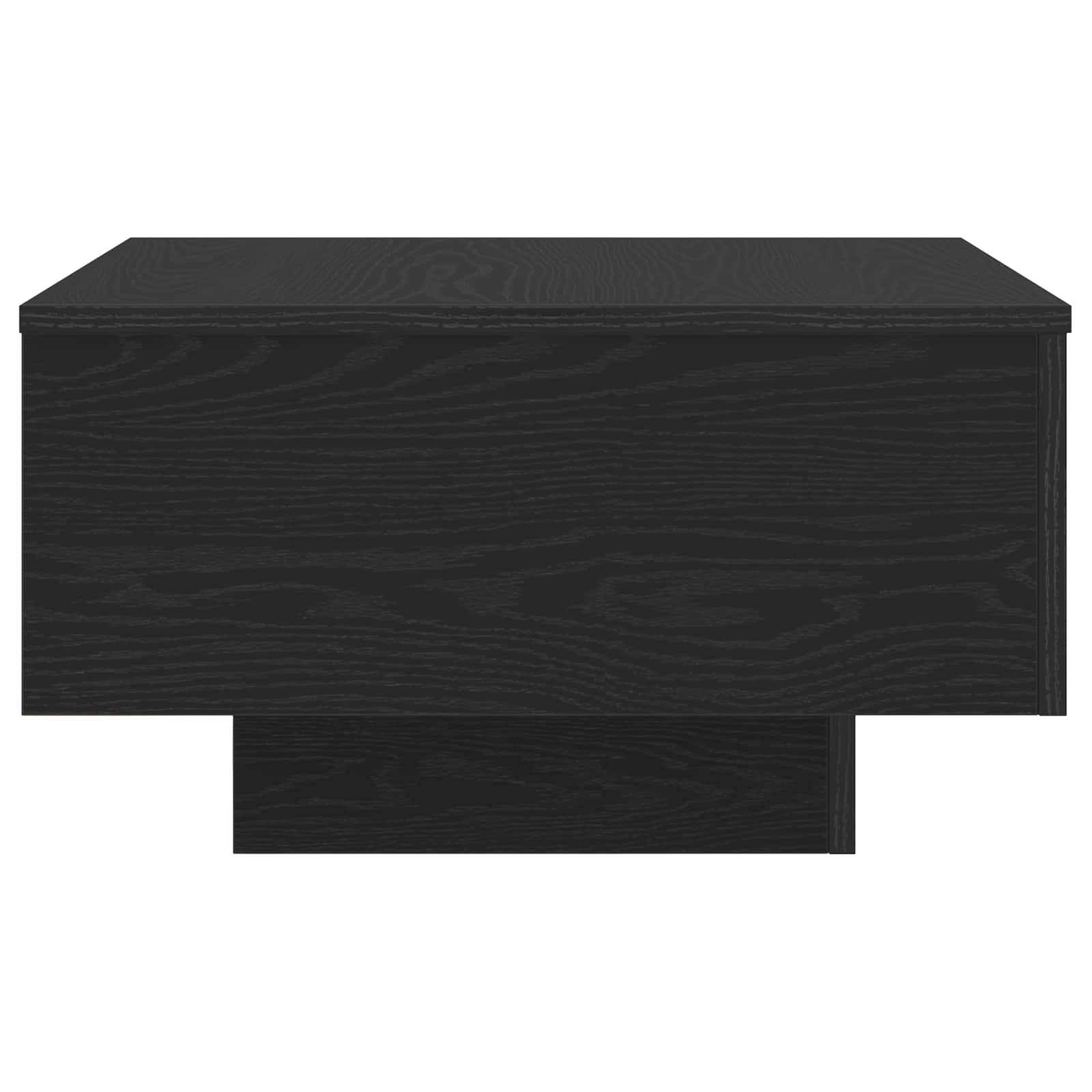 Salontafel Zwart Eiken 55 x 55 x 31 cm Bewerkt hout
