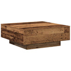 Salontafel 80x80x31 cm bewerkt hout
