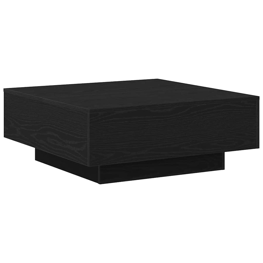 Salontafel Zwart Eiken 80 x 80 x 31 cm