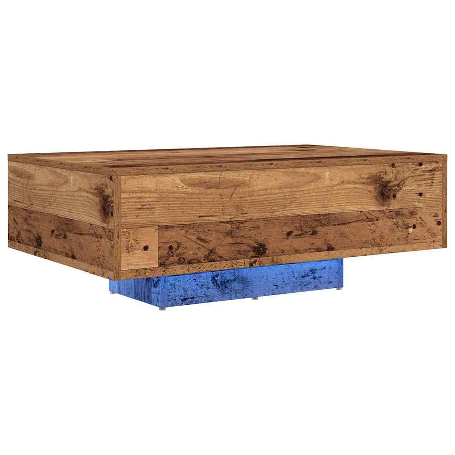 Salontafel Oudhout 85 x 55 x 31 cm Bewerkt hout