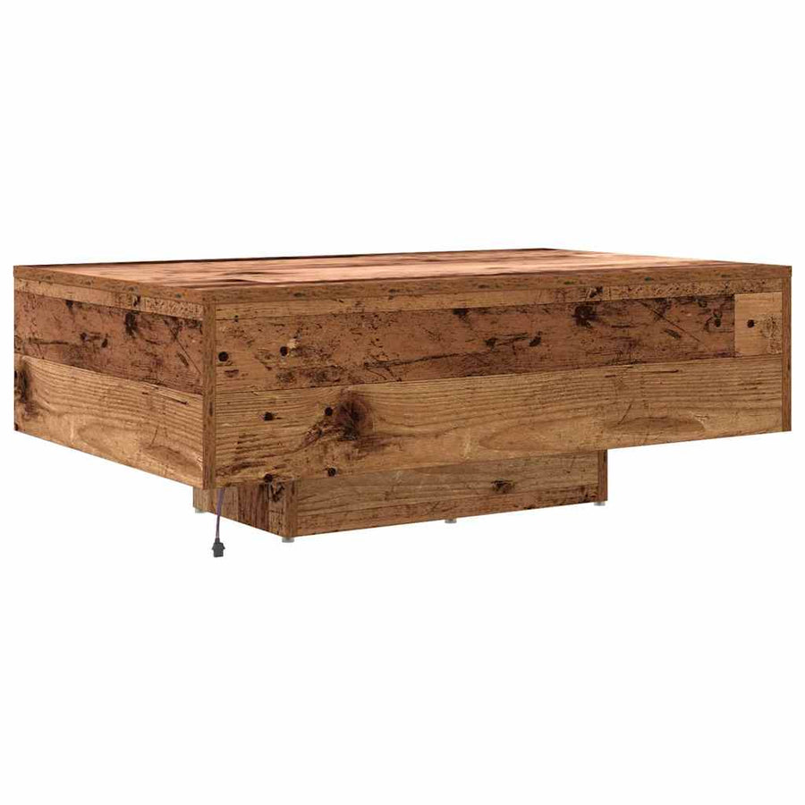 Salontafel Oudhout 85 x 55 x 31 cm Bewerkt hout