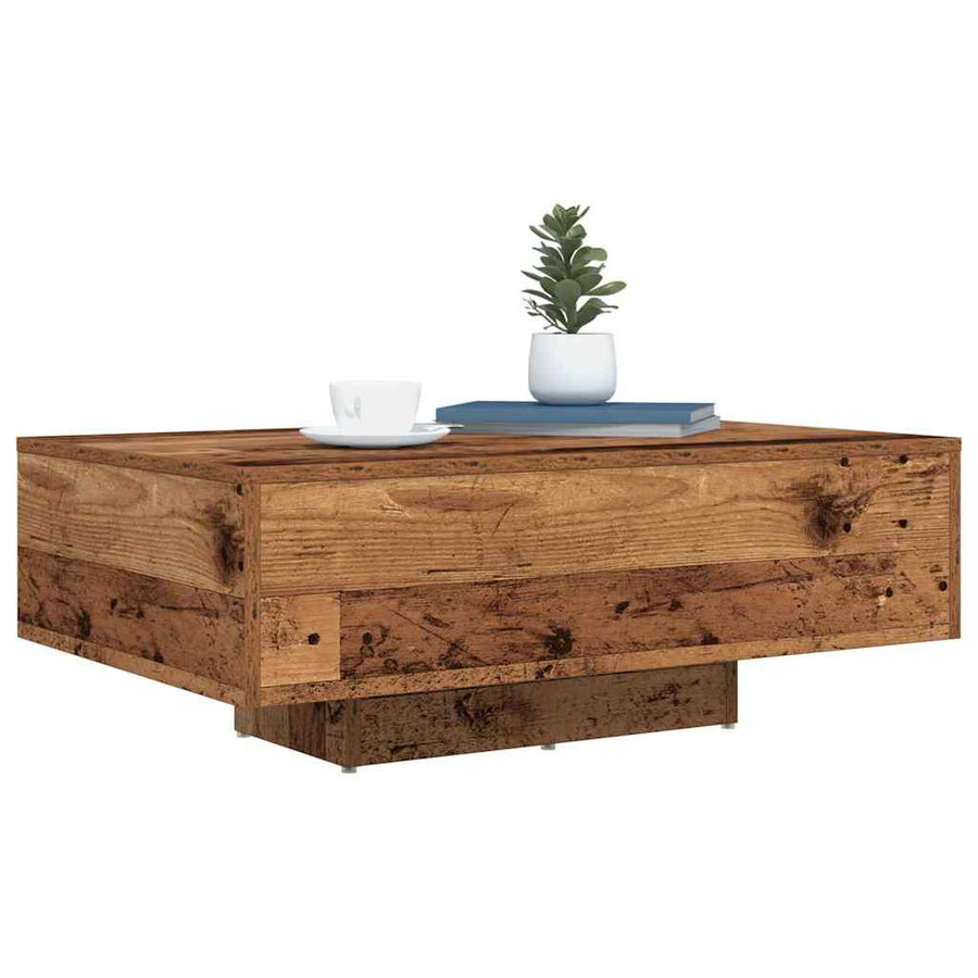 Salontafel Oudhout 85 x 55 x 31 cm Bewerkt hout