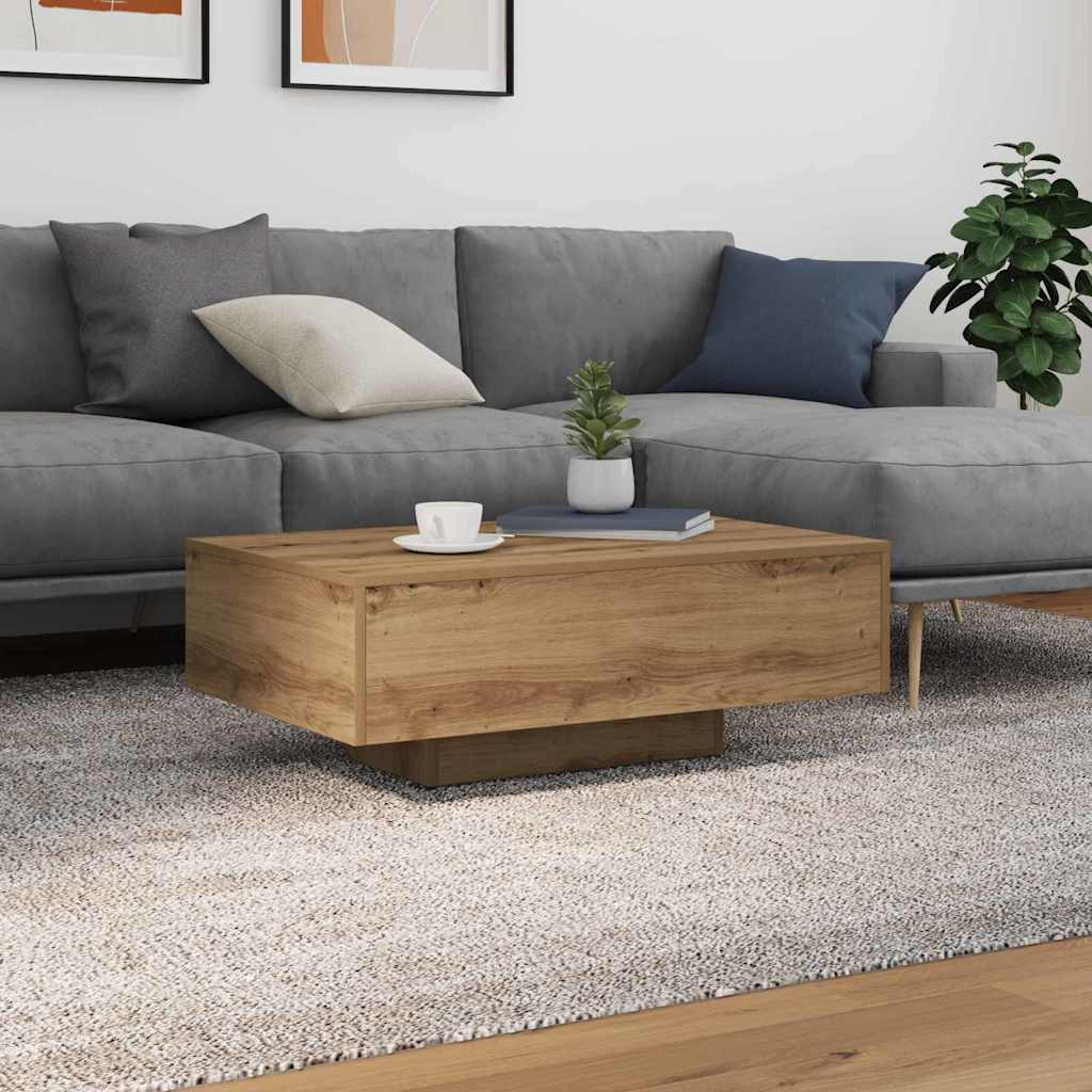 Salontafel Artisan Eiken 85 x 55 x 31 cm Bewerkt hout