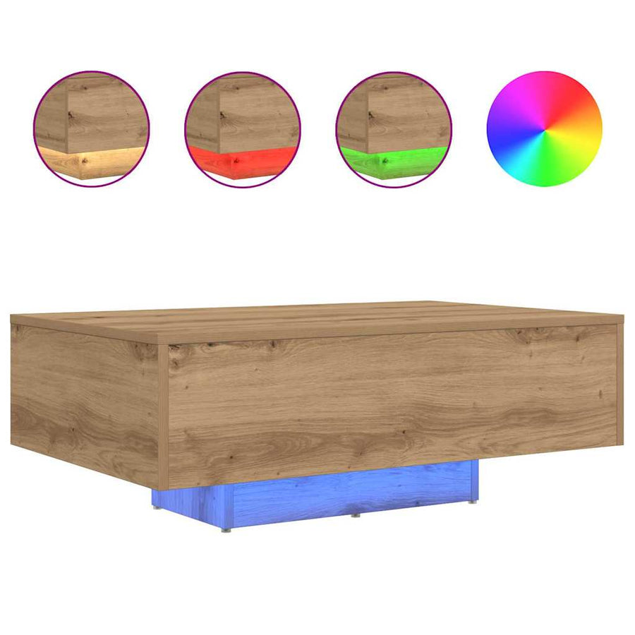 Salontafel Artisan Eiken 85 x 55 x 31 cm Bewerkt hout