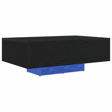 Salontafel Zwart Eiken 85 x 55 x 31 cm Bewerkt hout