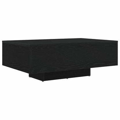 Salontafel Zwart Eiken 85 x 55 x 31 cm Bewerkt hout