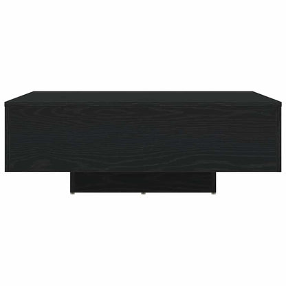 Salontafel Zwart Eiken 85 x 55 x 31 cm Bewerkt hout