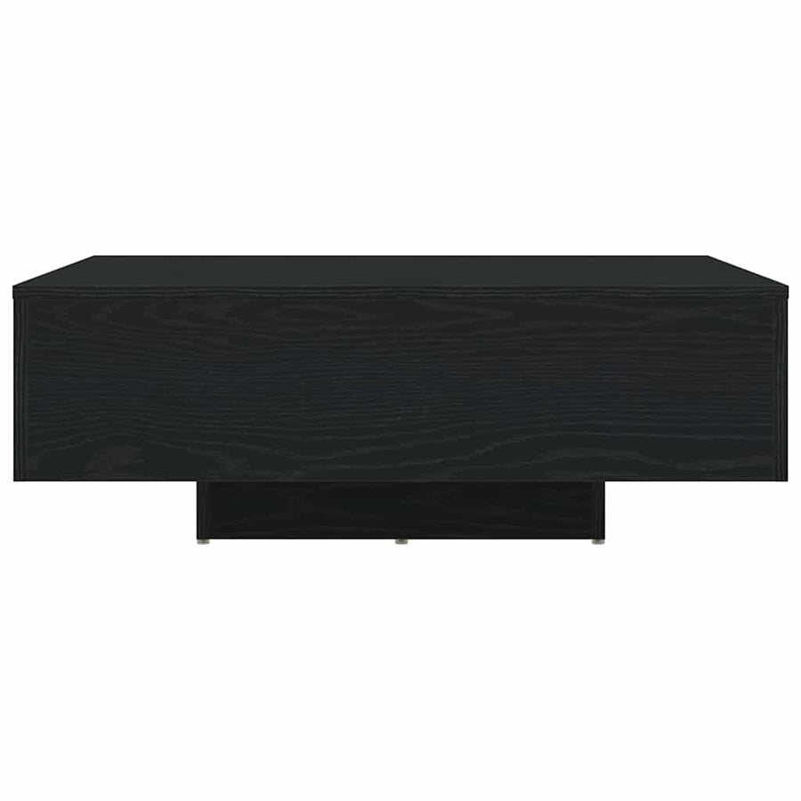 Salontafel Zwart Eiken 85 x 55 x 31 cm Bewerkt hout