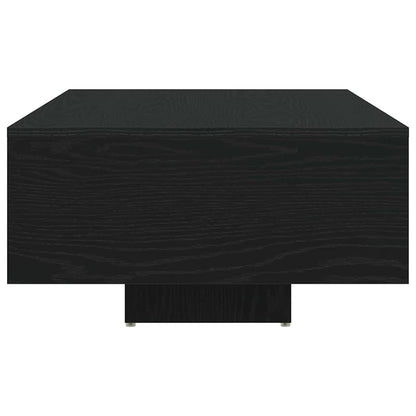 Salontafel Zwart Eiken 85 x 55 x 31 cm Bewerkt hout