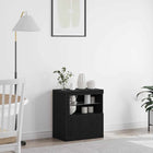 LED Sideboard Black 60.5 x 37 x 67 cm Engineered wood