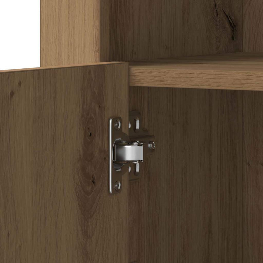 LED Sideboard Artisan Eiken 41 x 37 x 67 cm Bewerkt hout