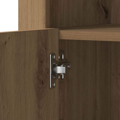 LED Sideboard 2 pcs Artisan Eiken 41 x 37 x 67 cm Bewerkt hout