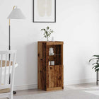 LED Sideboard Brown 41 x 37 x 100 cm Engineered Wood