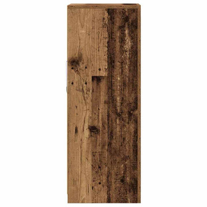 Dressoir Met Led-Verlichting 41X37X100 Cm Kleurig Oud hout