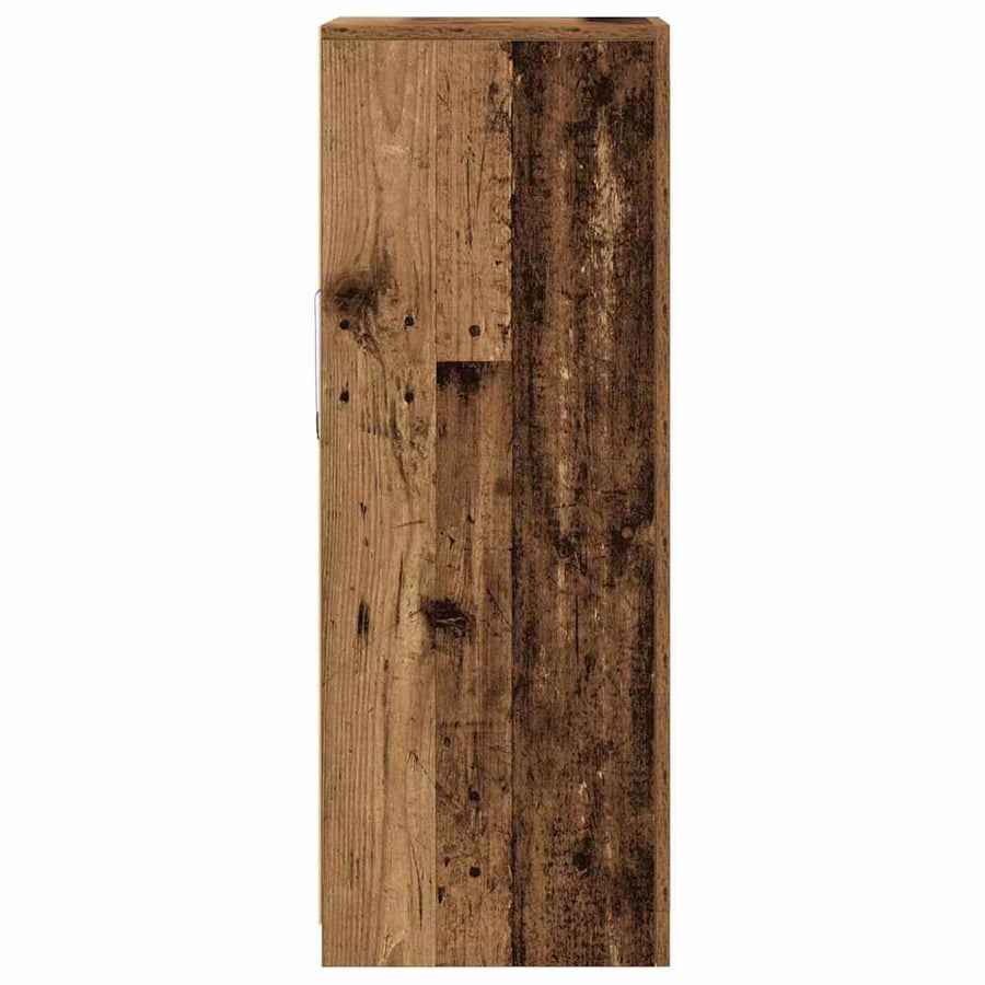 Dressoir Met Led-Verlichting 41X37X100 Cm Kleurig Oud hout