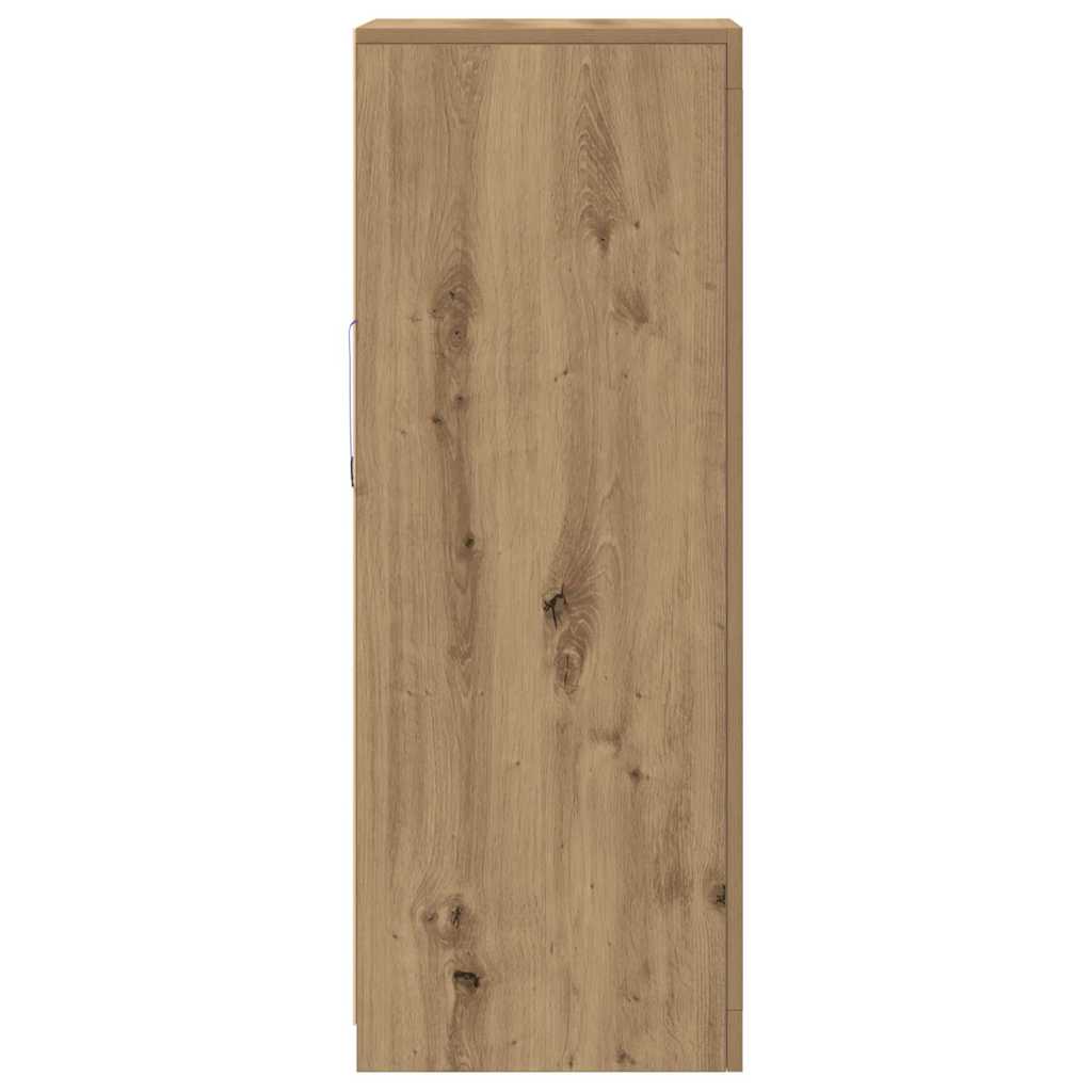 Dressoir Met Led-Verlichting 41X37X100 Cm Artisanaal Eiken artisanaal eikenkleurig