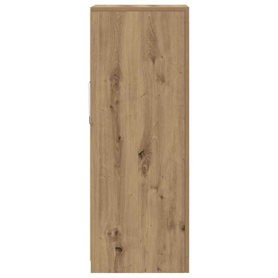 Dressoir Met Led-Verlichting 41X37X100 Cm Artisanaal Eiken artisanaal eikenkleurig