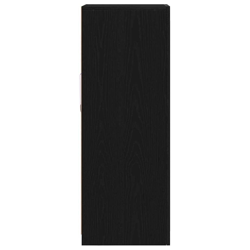 Dressoir Met Led-Verlichting 41X37X100 Cm Kleurig Zwart eiken