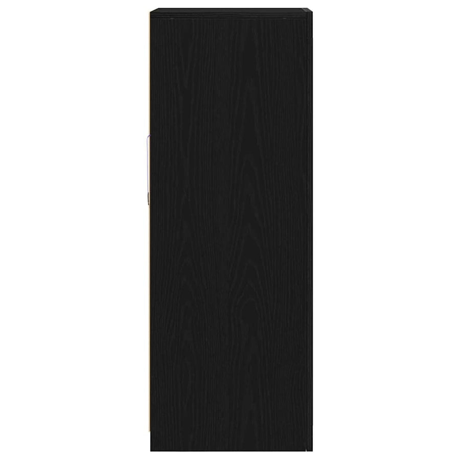 Dressoir Met Led-Verlichting 41X37X100 Cm Kleurig Zwart eiken