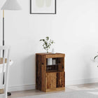LED Sideboard Reclaimed Wood 41 x 37 x 67 cm Engineered Wood