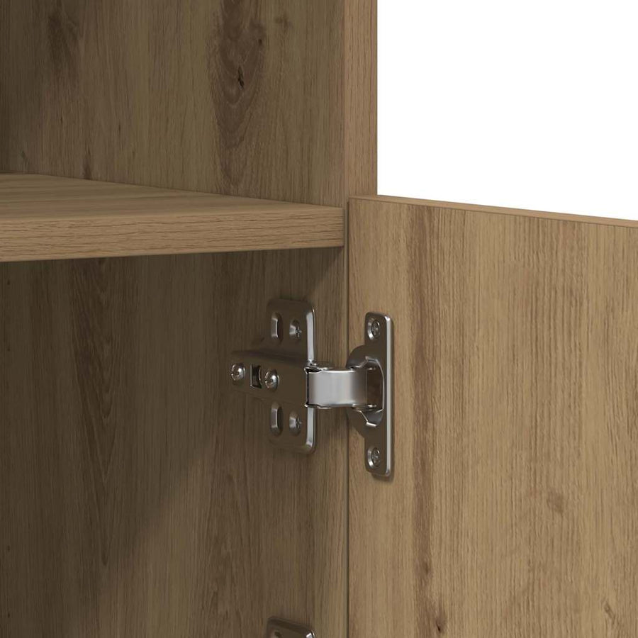 LED Sideboard Artisan Eiken 41 x 37 x 67 cm Bewerkt hout