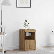 Dressoir 41x37x67 cm bewerkt hout LED