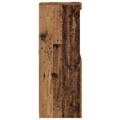 LED Sideboard Oudhout 41 x 37 x 100 cm Bewerkt hout