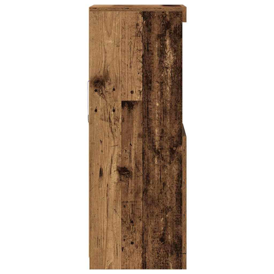 LED Sideboard Oudhout 41 x 37 x 100 cm Bewerkt hout