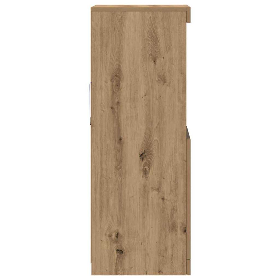 LED Sideboard Artisan Eiken 41 x 37 x 100 cm Bewerkt hout