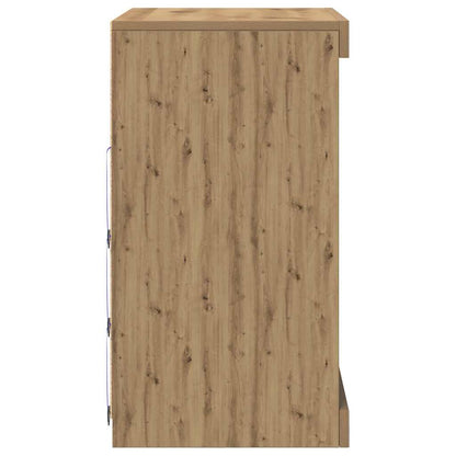 LED Sideboard Artisan Eiken 60,5 x 37 x 67 cm Bewerkt hout
