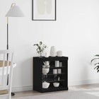 LED Sideboard Black Oak 60.5 x 37 x 67 cm Engineered Wood