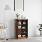 LED Sideboard Reclaimed Wood 60.5 x 37 x 100 cm Engineered Wood