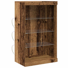 LED Sideboard Oudhout 60,5 x 37 x 100 cm Bewerkt hout