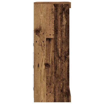 LED Sideboard Oudhout 60,5 x 37 x 100 cm Bewerkt hout