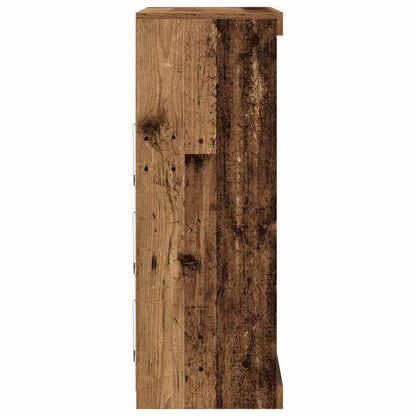 LED Sideboard Oudhout 41 x 37 x 100 cm Bewerkt hout